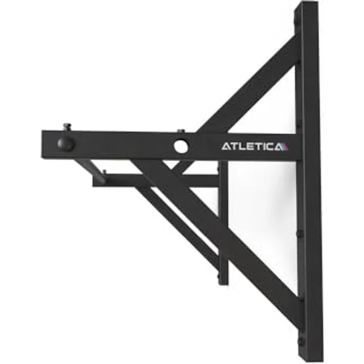 Atletica K3 Klimmzugstange | Wand- oder Deckenmontage | 127 cm breit | Verstellbar | durch Zwei Querstangen gesichert | hohe Belastungsgrenzen möglich | Triple Black Design – Bild 2