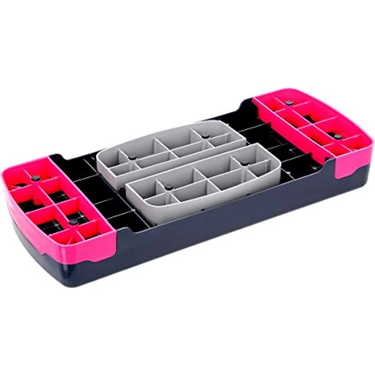 HMS AS002 Stepper Aerobic Steppbrett, höhenverstellbar mit 3 Stufen, grün-grau/rosa-grau, max. Nutzergewicht 200 kg – Bild 6
