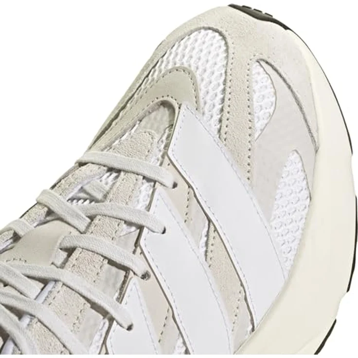 Adidas Lightblaze, Laufschuhe mit Lightstrike-Technologie und atmungsaktivem Obermaterial, Crywht/Ftwwht/Greone, Größe 42 – Bild 8
