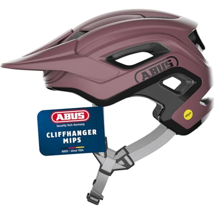 ABUS Cliffhanger MIPS MTB-Helm, Fahrradhelm für Trails mit MIPS Aufprallschutz, großen Lüftungsöffnungen, rot, Größe L – Bild 1