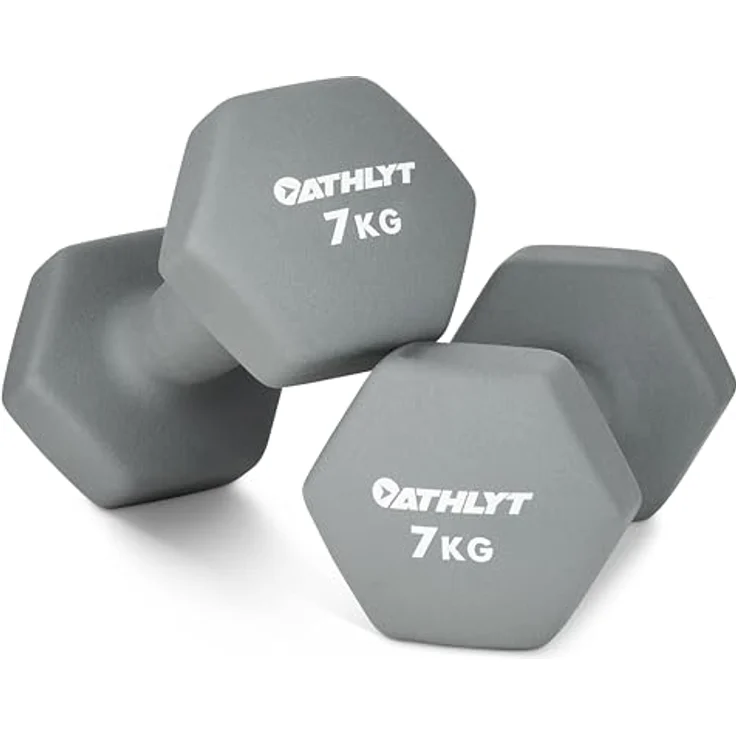 Athlyt - Neopren hanteln gewichte, 2 X 10 kg – Bild 1