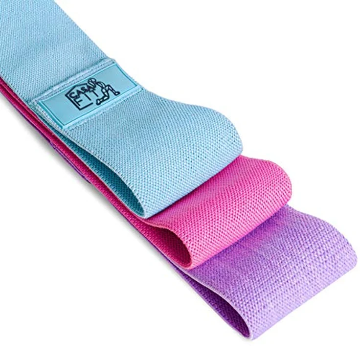 CASAFIT Casa Fit Premium Hip Bands [3er Set] - Rutschfeste Stoff-Widerstandsbänder für Beine und Po, ideal für Fitness, Pilates und Booty-Training – Bild 3