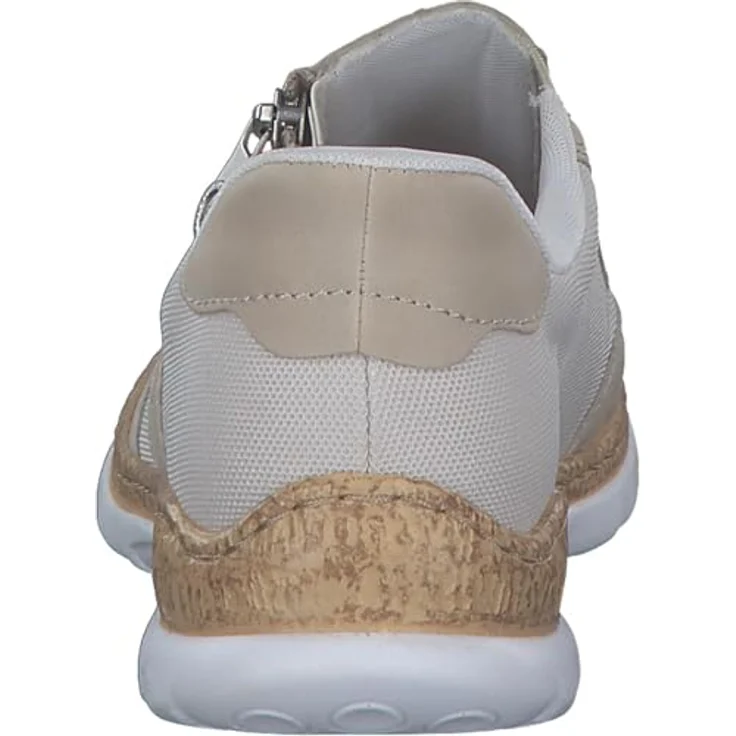 Rieker Damen Slipper N42G5-60, Beige Halbschuhe mit hohem Komfort und funktionalem Design – Bild 5