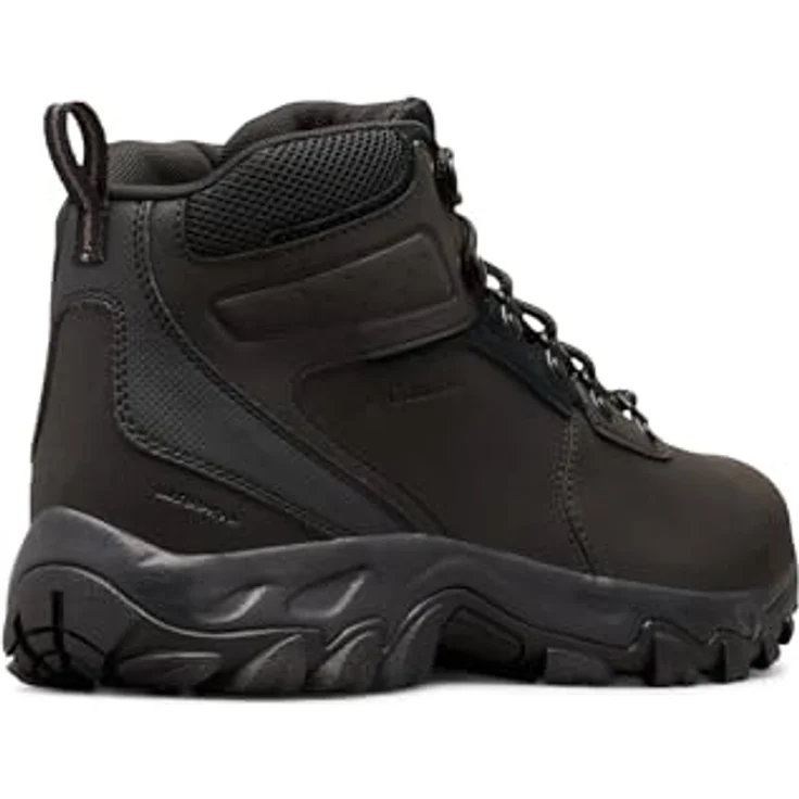 Columbia Newton Ridge Plus II, Herren Wanderschuhe, wasserdichtes Obermaterial aus Leder und Wildleder, rutschfeste Gummisohle, Schwarz, Größe 42 – Bild 2