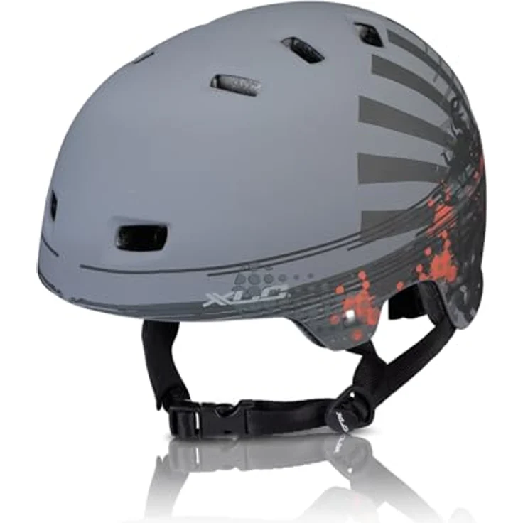 XLC Urban-Helm BH-C22 Unisize (53-59cm) mattschwarz, Grunge – Bild 2