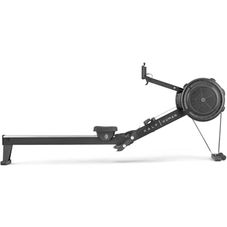 Half Human Air Rower Rudergerät, professionelle Ruderzugmaschine mit 10 Luftwiderstandsstufen, Bluetooth, 8 Programme, LCD-Display, max. Benutzergewicht 150 kg – Bild 3