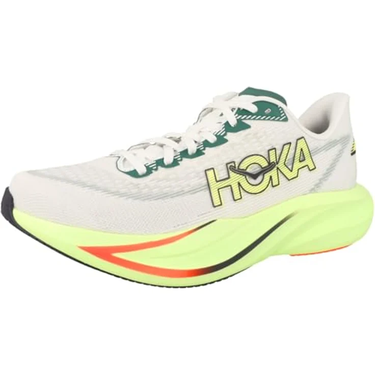 Hoka One One Mach 7 Frost, Laufschuh für Herren mit reaktionsfreudiger Dämpfung, Grau/Neon Yuzu, Größe 42 – Bild 4