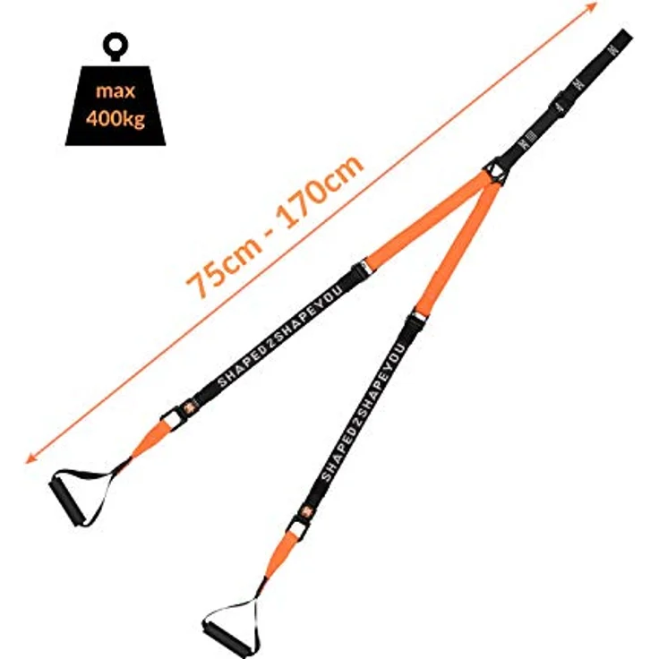 Septagon Sports® Premium Sling Trainer Set V.2023 Suspension Trainer mit Handtuch, Rucksackbeutel und Trainingsbuch - Schlingentrainer für Functional Training mit Türanker + Qualitätszertifikat – Bild 4