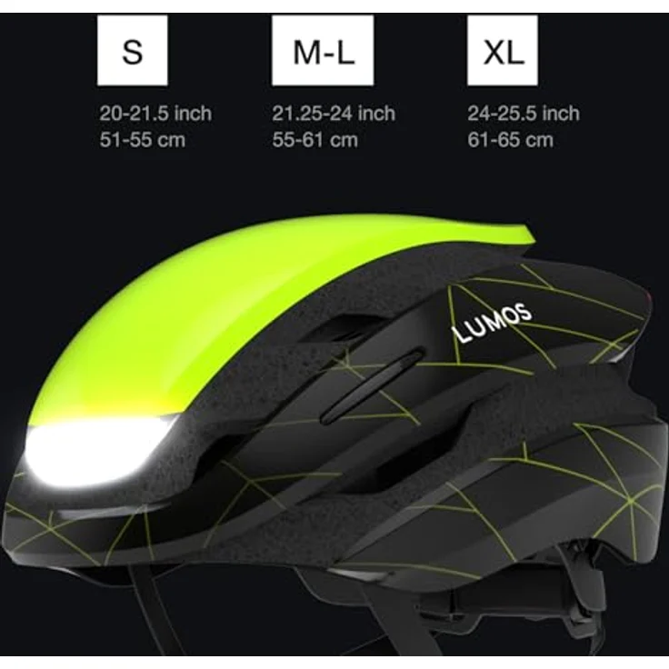 Lumos Ultra, Velohelm mit integrierten Blinker und Front- & Rückbeleuchtung, 54 - 61 cm, USB-C Ladeanschluss, 370 g – Bild 6