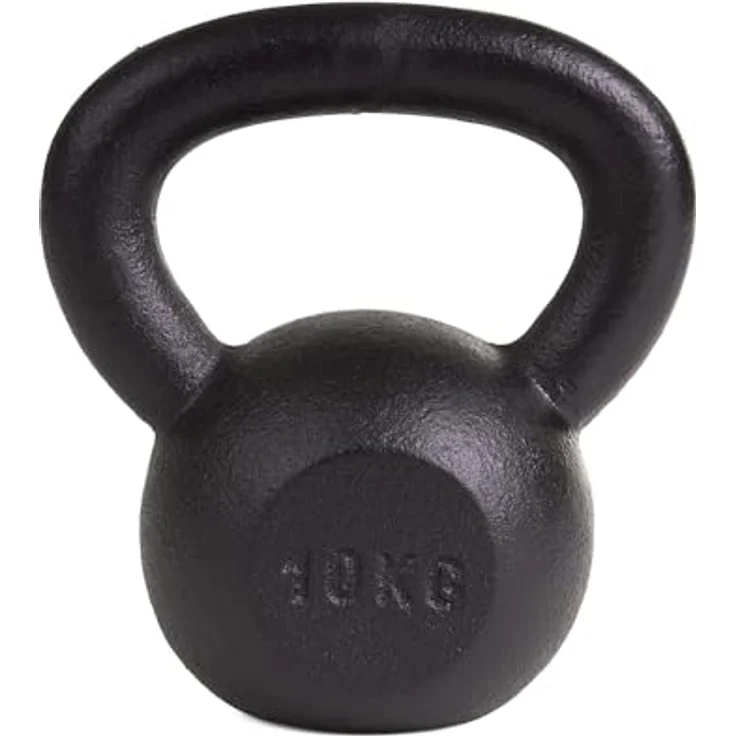 Sport-Thieme Gusseisen Kettlebell | Hochwertige pulverbeschichtete Kugelhantel in 11 Gewichtsklassen: 4 kg - 32 kg | Schwarz | Hohe Langlebigkeit und rutschfeste Griffe – Bild 2