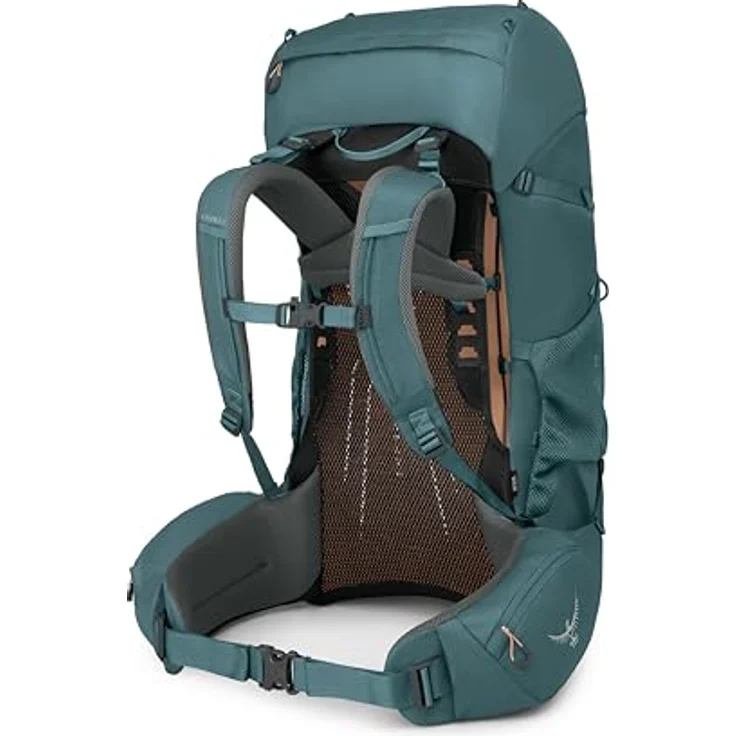 Osprey Renn Trekkingrucksack 67 cm, robuster Wanderrucksack aus 100% Polyester, grün – Bild 6