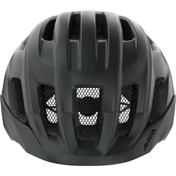 Olympic Sportswear Alpina Paranus, Fahrradhelm schwarz matt, Größe 59-62 cm, stoßabsorbierend, mit Lufteinlässen und Flynet – Bild 2