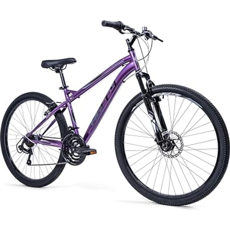 Huffy Extent Mountainbike 27,5", Hardtail-Rahmen mit 18-Gang Shimano Schaltung, violett – Bild 1