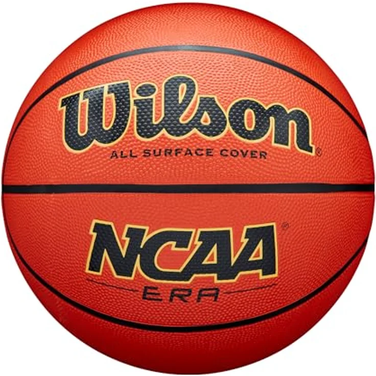 Wilson NCAA Era Basketball, Performance Shield, anpassbare Funktionalität, Allzweck-Oberfläche, braun, Größe 6 – Bild 1
