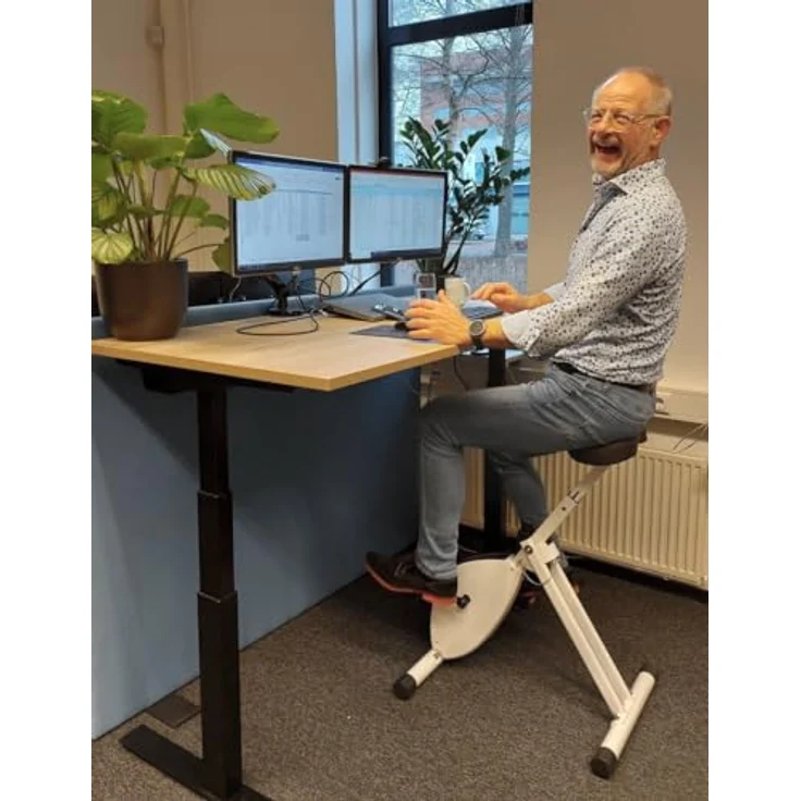 Deskbike Premium Tischfahrrad Schwarz 107cm - Max. Einstellbare Höhe - Heimtrainer für Büro und Zuhause – Bild 5