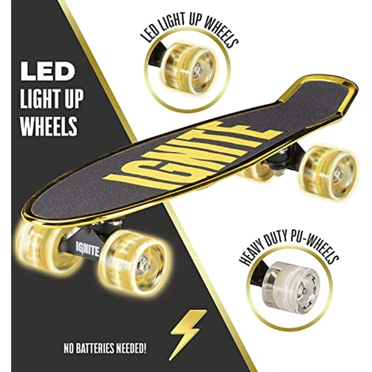 Mondo Skateboard, robustes Design für Anfänger und Fortgeschrittene, schwarz – Bild 5