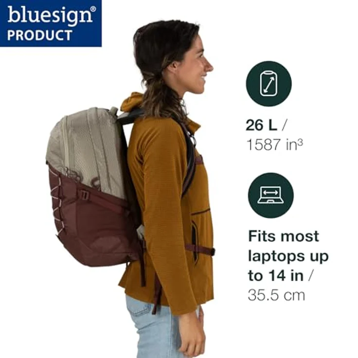 Osprey Quasar Black, Wanderrucksack mit leichter Ausstattung, 30 x 48 x 16 cm – Bild 5