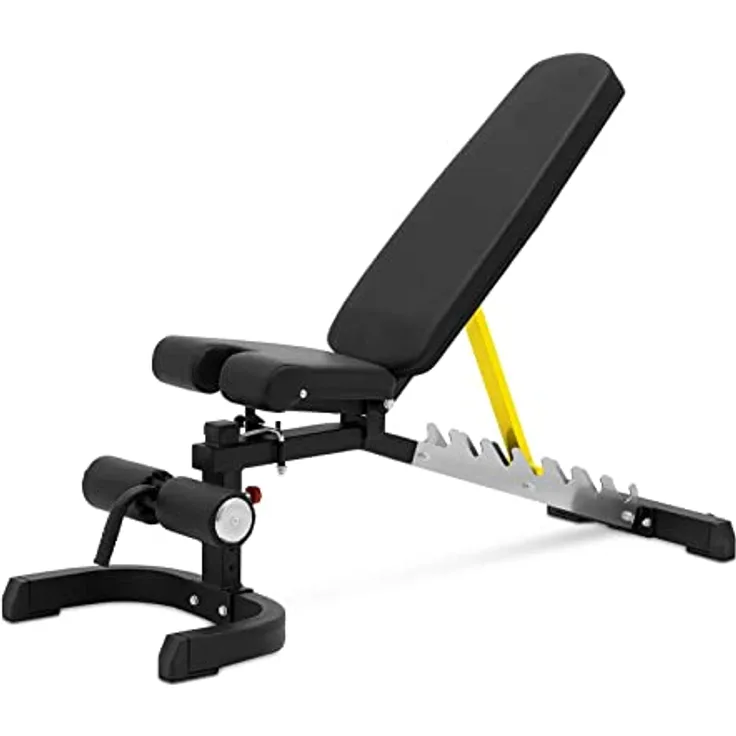 GR Gymrex Gymrex GR-TB 56 Schrägbank bis 150 kg einstellbar 80-180° Neigung Fitnessbank Trainingsbank, robustes Stahl und Kunstleder, ergonomische Polsterung, schwarz