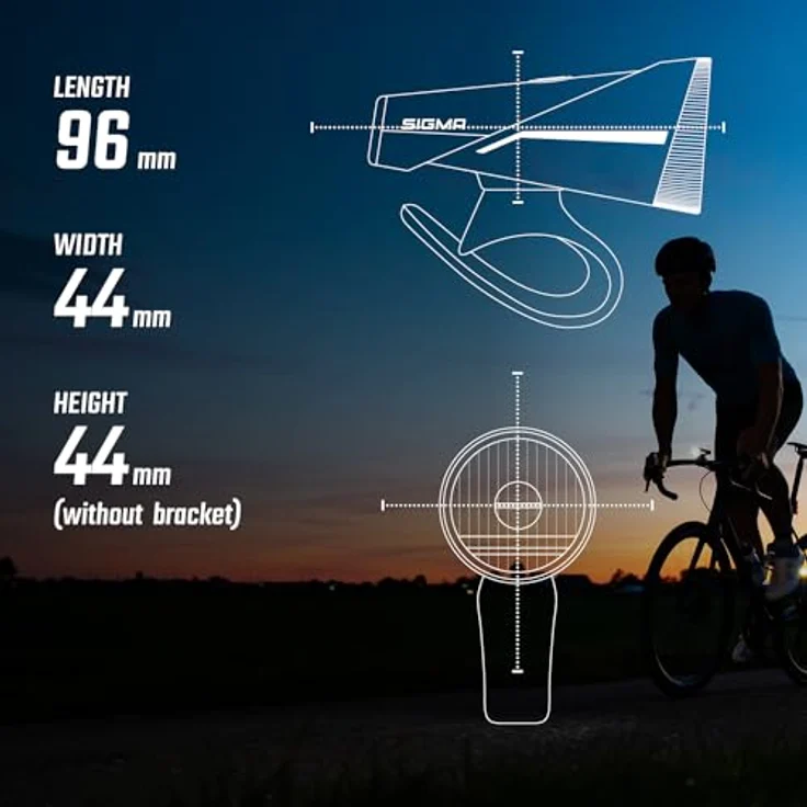 Sigma AURA 100 & BLAZE LINK, Fahrradlichtset mit 100 Lux und Bluetooth-Verbindung, Schraub-Halterung – Bild 4