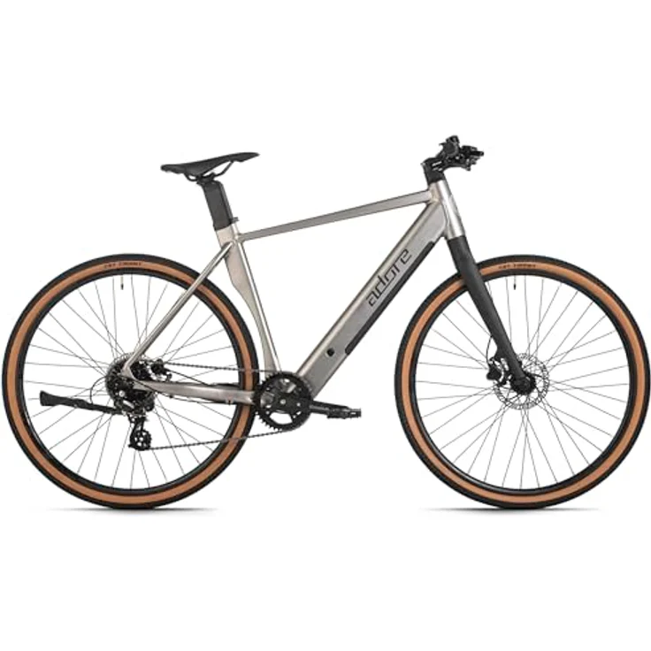 Adore E-Citybike 28" Alu Urban Bike UBR-770 mit Heckmotor 30NM / 10Ah, Stahlgrau matt – Bild 1