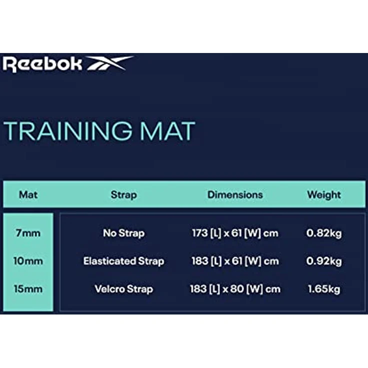 Reebok Training Mat - 10mm - Red, Yogamatte mit geriffelter Unterlage für erhöhte Stabilität – Bild 5