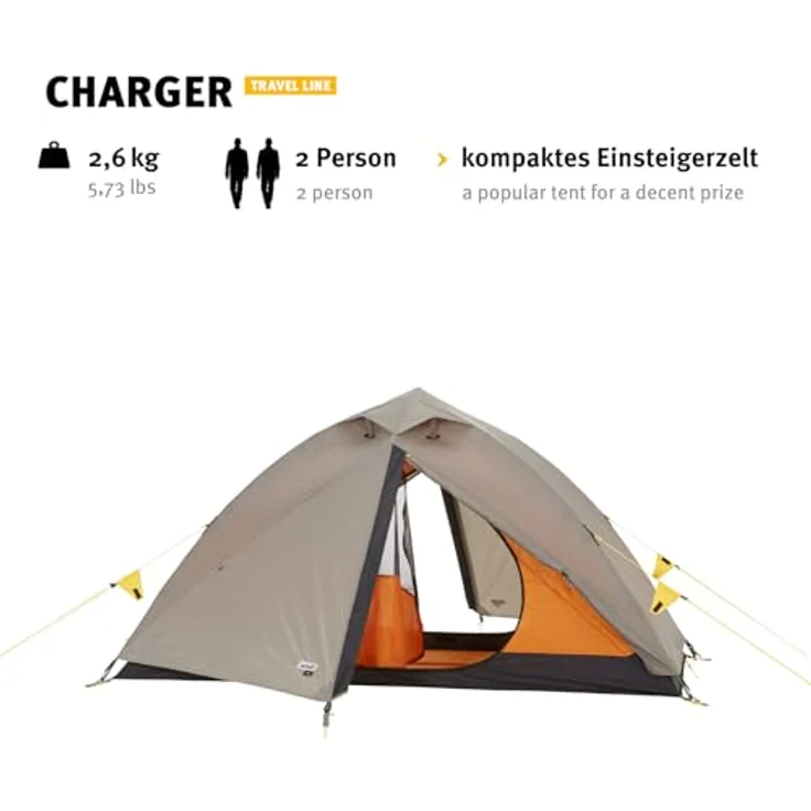 Wechsel Charger 2, 2 Personen, Laurel Oak - Zelt mit 5.000 mm Wassersäule, Ripstop Polyester – Bild 4