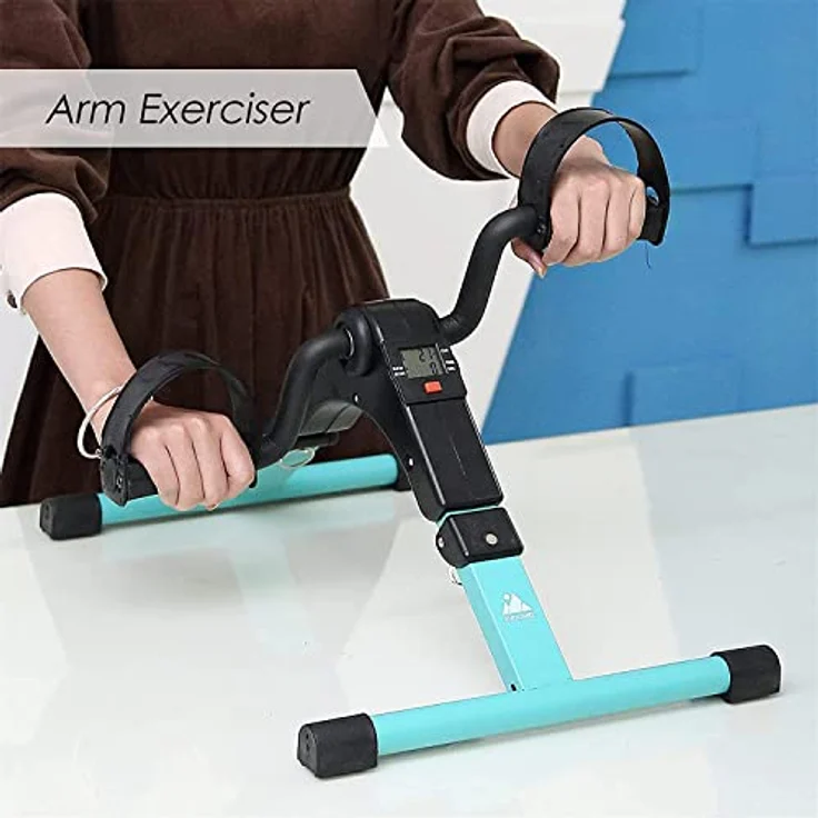 EVOLAND Mini Bike, Arm und Beintrainer Heimtrainer, Hometrainer, Fitnesstrainer, Sportgerät, Minifahrrad Bewegungstrainer Fitnessgerät für Zuhause Büro – Bild 5