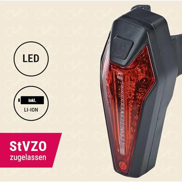 Prophete LED USB-Akkurücklicht, Fahrradbeleuchtung mit hoher Sichtbarkeit – Bild 2