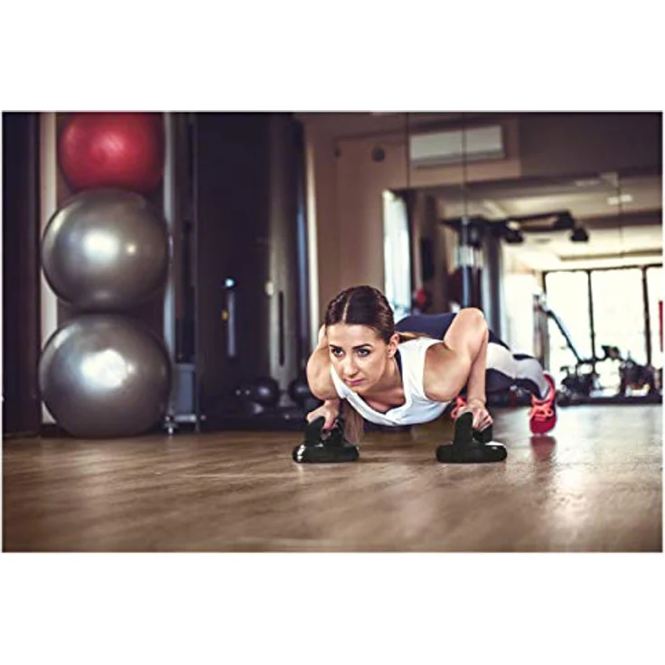 Sport-Tec drehbare Liegestützgriffe, Paar - Variabilität, Rutschfest, Drehbar, Mitnehmbar, Hohe Qualität – Bild 2