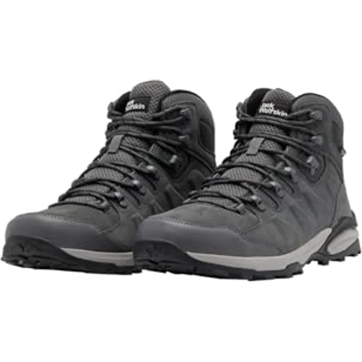 Jack Wolfskin REFUGIO TEXAPORE MID M, Robuster Hikingschuh aus Veloursleder mit vernähtem Zehen- und Fersenschutz, ideal für Frühlings- und Sommeraktivitäten – Bild 3