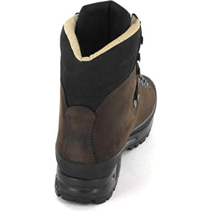 Hanwag Yukon, Herren Trekkingstiefel aus Leder mit hoch geschnittenem Schaft und Vibram® Sohle, braun – Bild 4