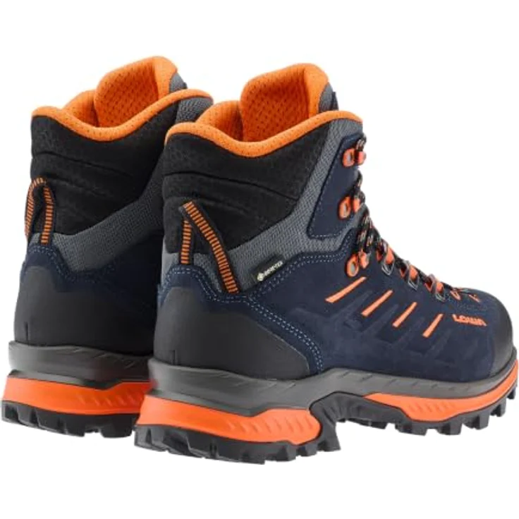 LOWA RANDIR GTX MID, Halbhohe Trekkingschuhe mit GORE-TEX Membran, Navy/Orange, für Herren – Bild 5