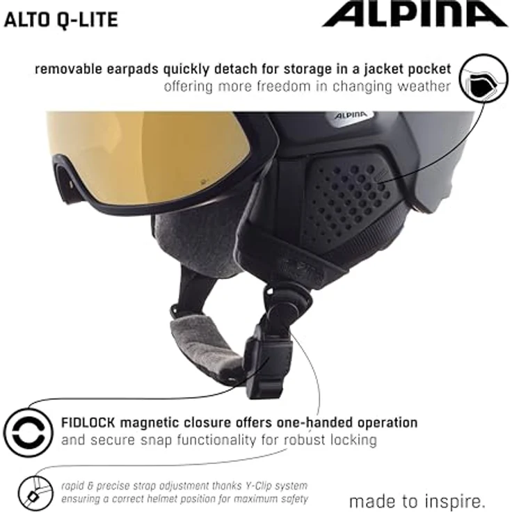 ALPINA SPORTS Alto, Skihelm mit TRM-Visiersystem, (55 - 59 cm, M) – Bild 7