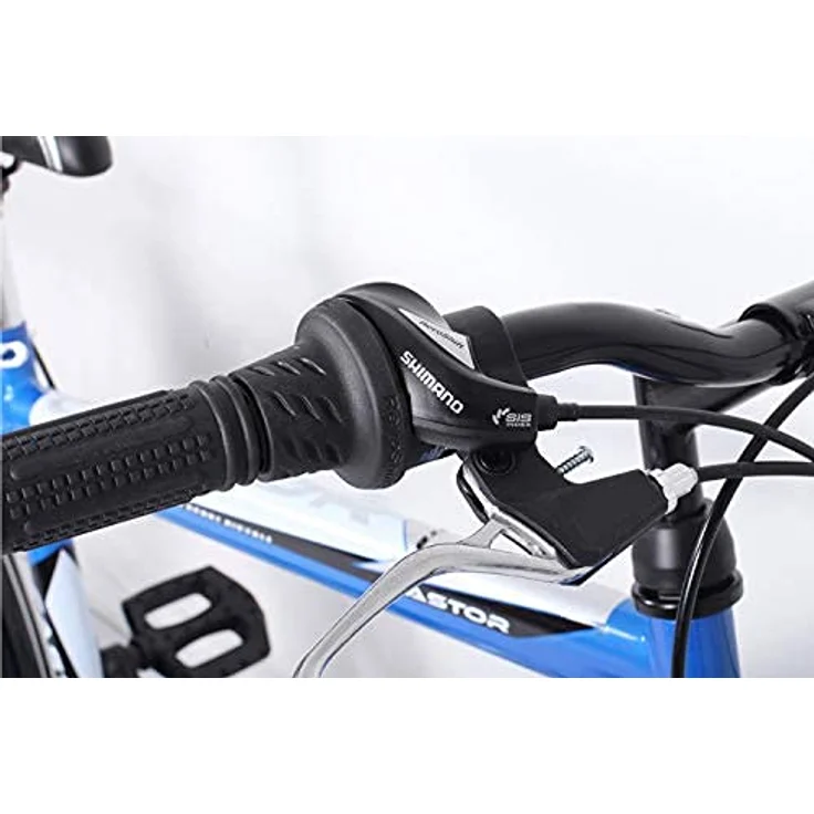 Talson 26 Zoll Fahrrad 21-Gang Shimano Schaltung mit Beleuchtung nach STVO Türkis Doppelrahmen - Preisvergleich – Bild 4