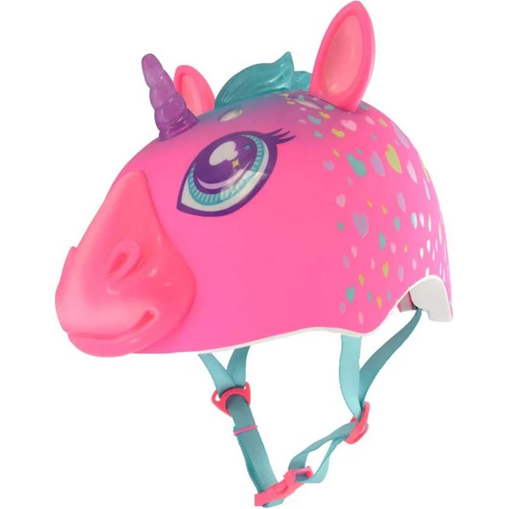 Raskullz Super Rainbow LED Junior-Helm, Fahrradhelm für Kinder, Größe 50-54 cm