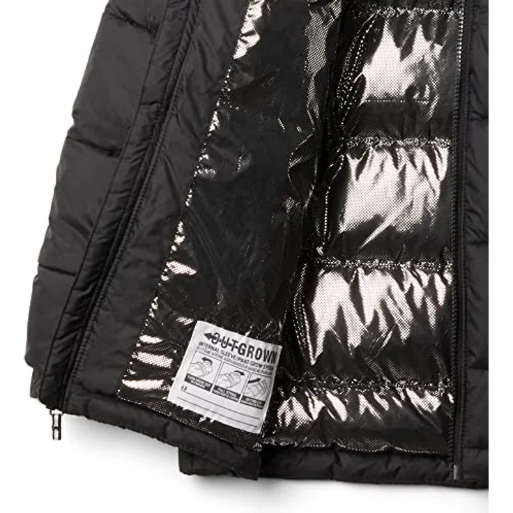 Columbia Pike Lake II Hooded Jacket, warme Pufferjacke mit Omni-Heat Thermofutter, schwarz – Bild 3