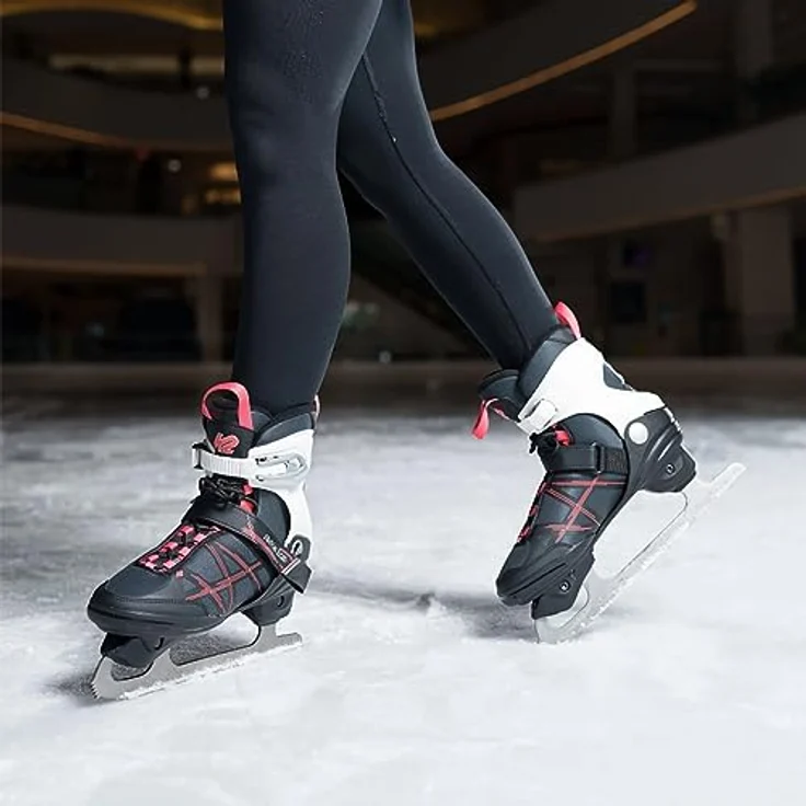 K2 Damen Schlittschuhe ALEXIS ICE FB, gray-pink, mit Edelstahl-Eiskunstlaufkufen und wasserabweisendem Material – Bild 4