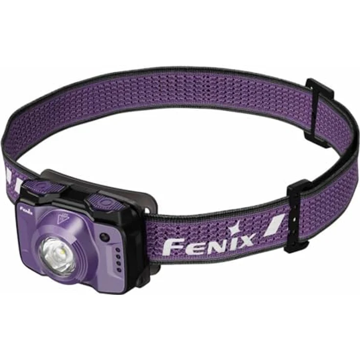 Fenix HL12R V2.0, Lila Wiederaufladbare Outdoor Stirnlampe mit 500 Lumen, 125 m Reichweite, 112 Stunden Akkulaufzeit, IP66, mit weißem und rotem Strahl – Bild 1