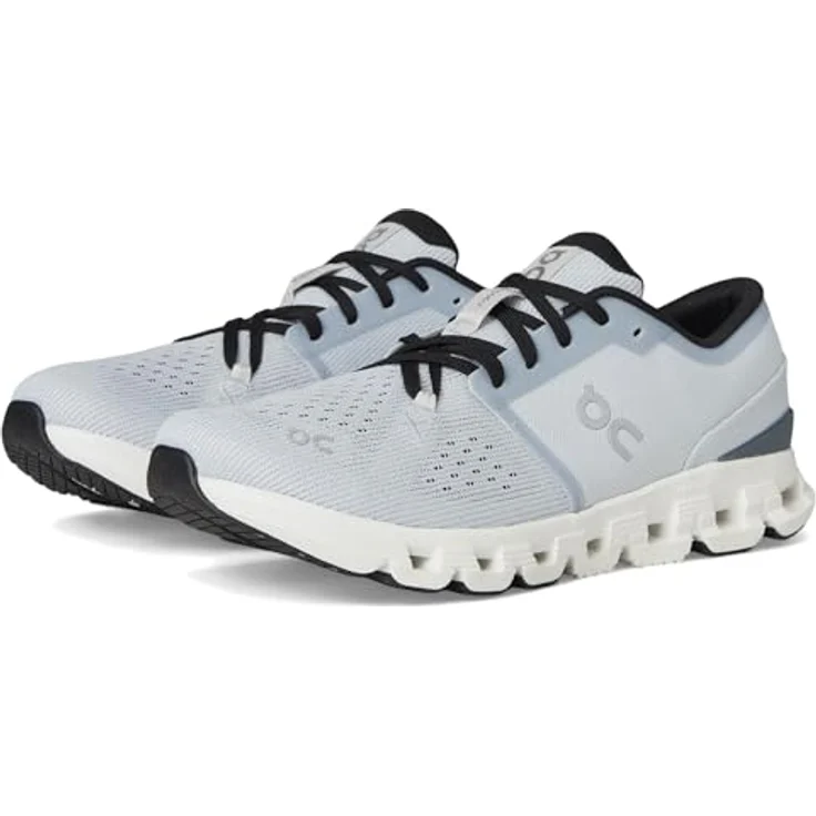 ON Running Cloud X 4, neutrale Laufschuhe aus recyceltem Mesh mit CloudTec®-Zwischensohle und Gummi-Außensohle, grau, EU 41 US 8 – Bild 1