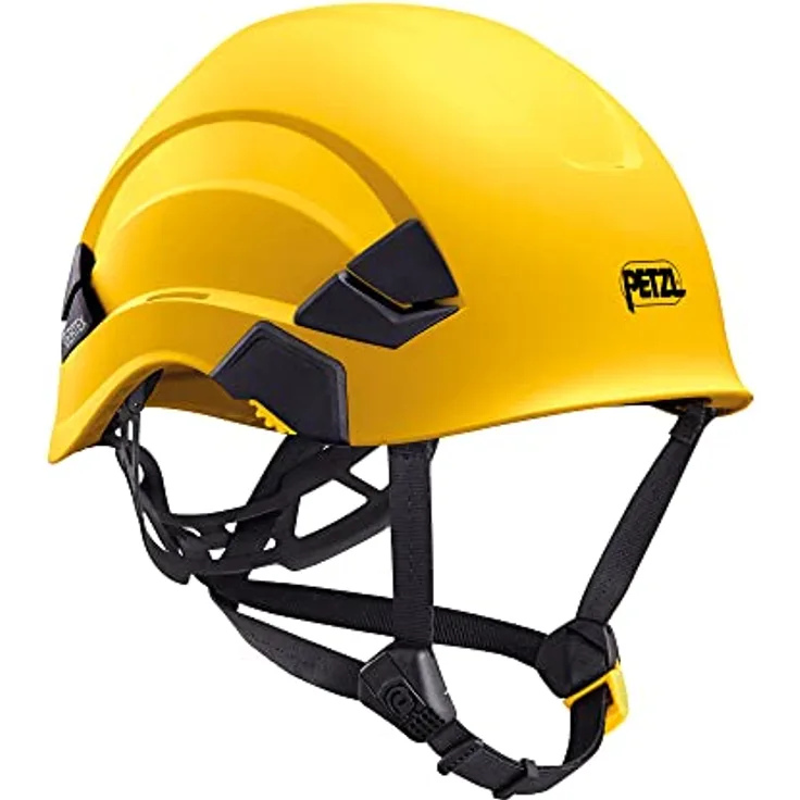Petzl H43406 Vertex Universalhelm, Kletterhelm mit Dual-Kinnband, ohne Belüftung, Gelb