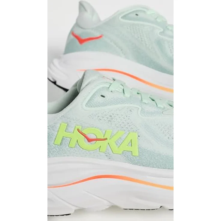 Hoka Clifton 10 Laufschuhe Damen, leichte gepolsterte Trainingsschuhe mit atmungsaktivem Jacquard-Mesh und guter Dämpfung, neutral, 454 g – Bild 4