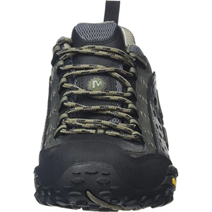 Merrell Intercept Herren Wanderschuhe, Outdoor Trekkingschuh aus Leder, Schwarz, Größe 41.5 – Bild 2