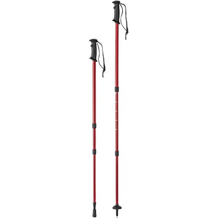A.I. & E. P.O. Trekkingstöcke, verstellbar von 100-120 cm, ergonomischer Griff, Aluminium leicht, dämpfend für Gelenke – Bild 1