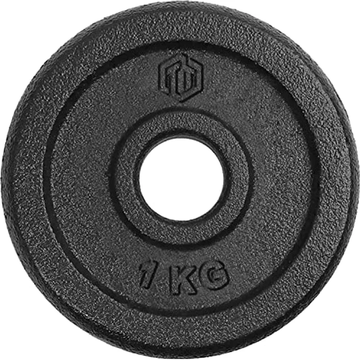 Sporttrend 24® Hantelscheibe Gusseisen 0,5kg, 1,0kg, 1,5kg, 2,0kg, 2,5kg, 5kg, 10kg, 15kg, 20kg | Gewichtsscheibe, Gewichtscheibe, Hantelscheibe (1,0KG) – Bild 2