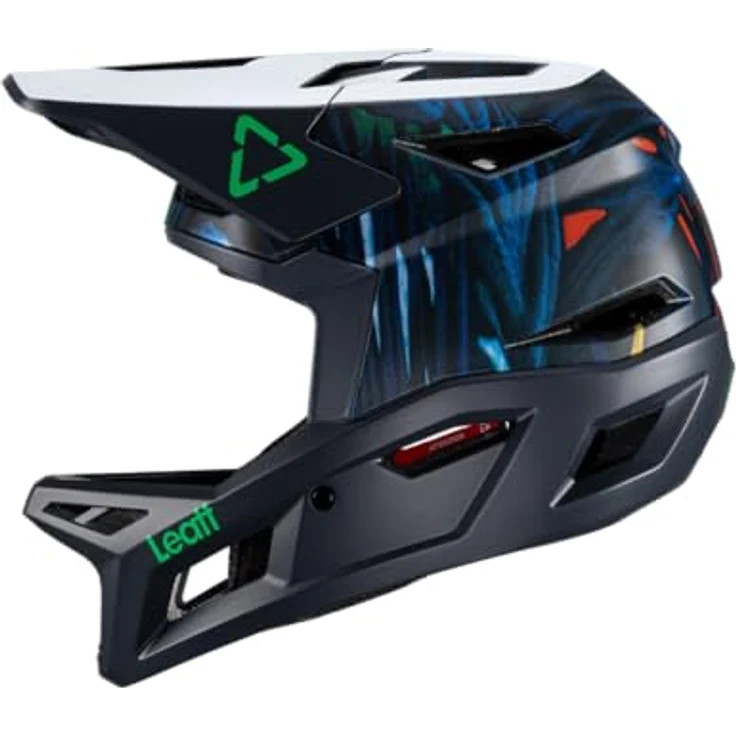 Leatt Gravity 4.0, Fullface Helm mit MIPS-Technologie, 22 Belüftungsöffnungen, abnehmbares Visier, Jungle - Mehrfarbig, S – Bild 4