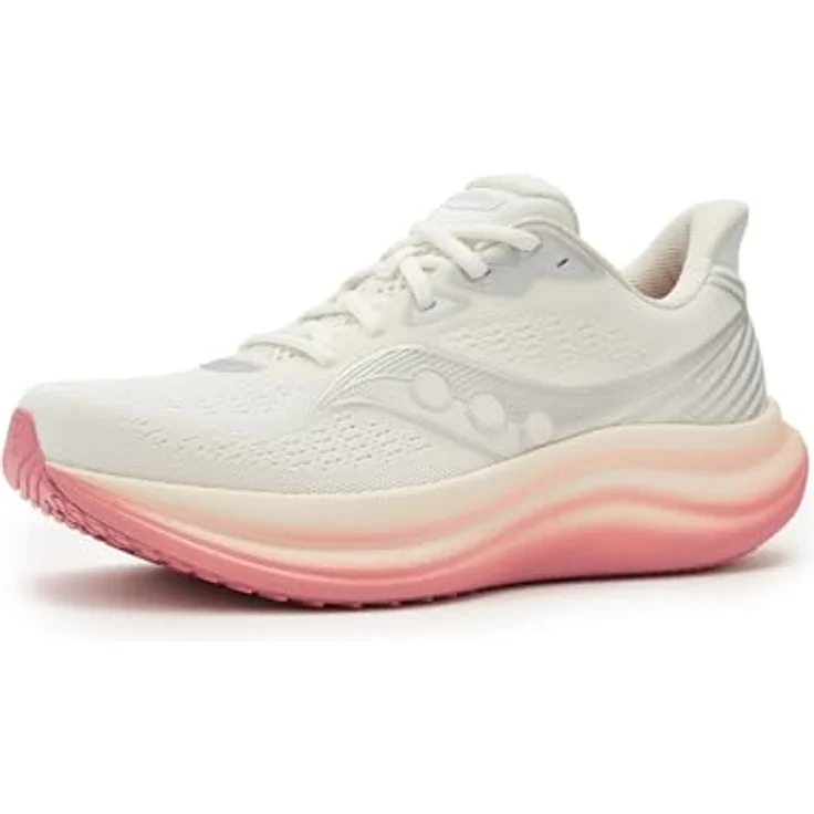 Saucony Triumph 23, Damen Laufschuhe mit PWRRUN-Zwischensohle, atmungsaktivem Mesh und reflektierenden Elementen, normalweite, 10 mm Sprengung, ca. 430 g – Bild 1
