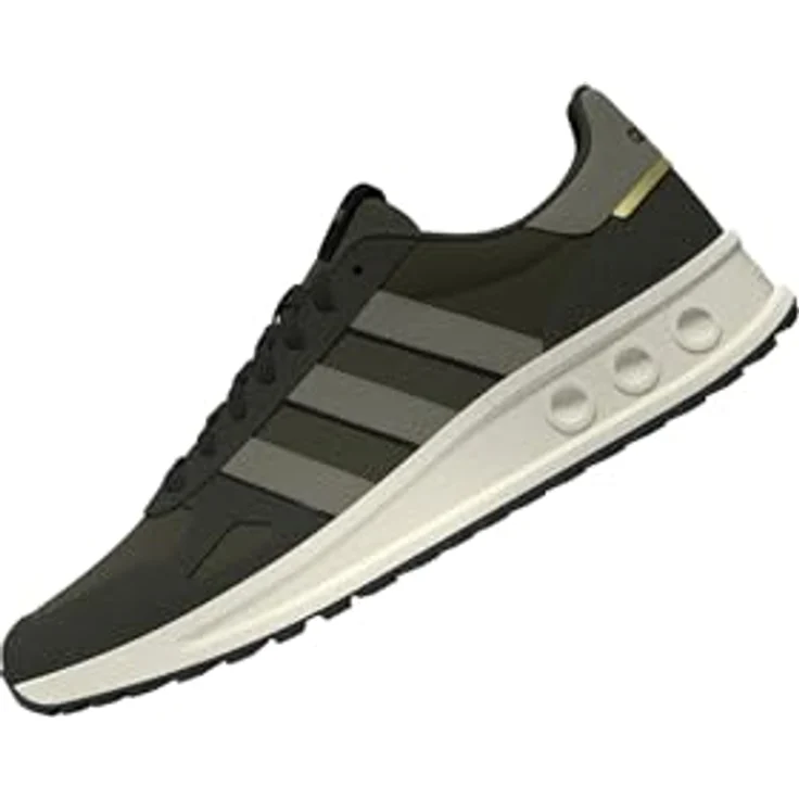 adidas Run 84 Herren Sneaker, Laufschuhe mit Cloudfoam Dämpfung und Leder-Overlays, grau – Bild 5