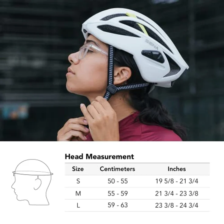 Sena R2 matt grau Größe S Rennrad Smart Helm – Bild 8