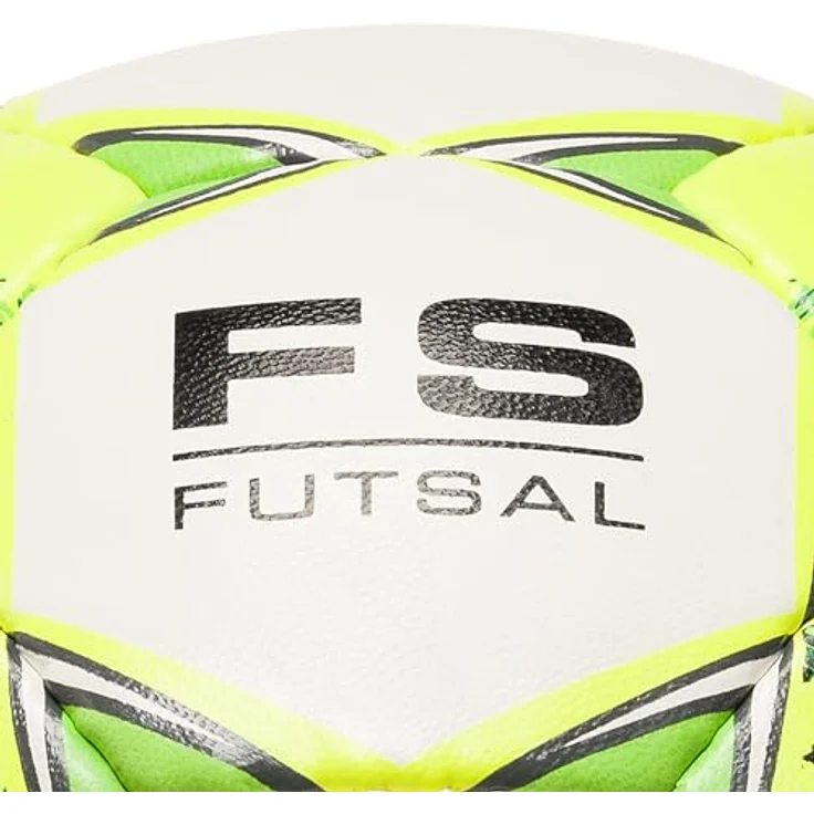 Derbystar Futsalball Brillant TT, Spielball für Unisex mit feinnarbiger Oberfläche und Butyl-Blase, Weiß-Gelb-Grün – Bild 3