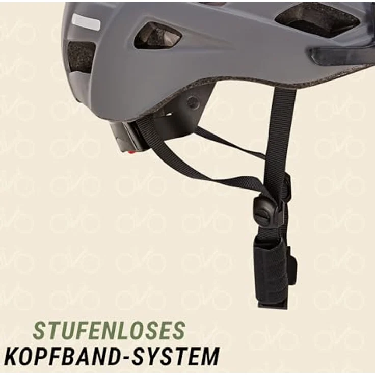 Prophete Fahrradhelm mit LED-Rückleuchte & Fidlock-Verschluss, verstellbar in Größe 58-61 cm, modernes Design in Grau, inklusive Reflexionsstreifen für optimale Sichtbarkeit – Bild 6